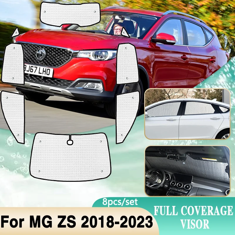 Coche de la Ventana Lateral de Sombrillas Para MG ZS ZS11 MGZS ZX 2018~2023 Parabrisas del Coche Anti-UV Protección del Sol a la Sombra de la Visera Parasol Accesorios . ' - ' . 0