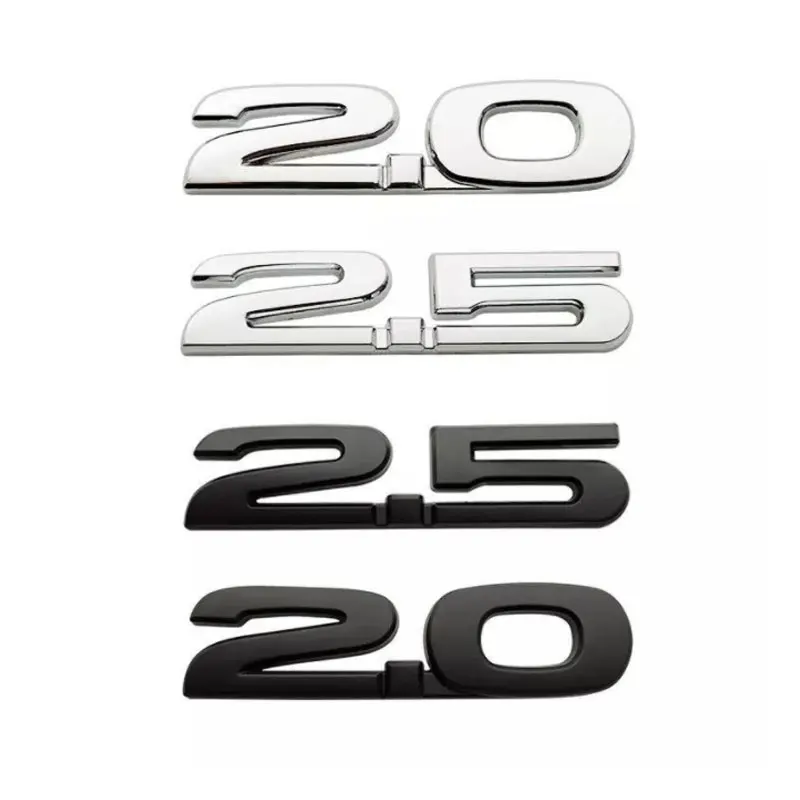 2.0 2.5 digital del coche pegatinas para Mazda cola de la cajuela de modificación de accesorios de desplazamiento número laterales de la carrocería calcomanías decorativas . ' - ' . 0