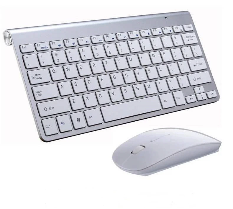 2.4 G Teclado Inalámbrico y Ratón Mini Teclado Multimedia Mouse Combo Set Para el Cuaderno del ordenador Portátil Mac de Escritorio de PC TV Suministros de Oficina . ' - ' . 0
