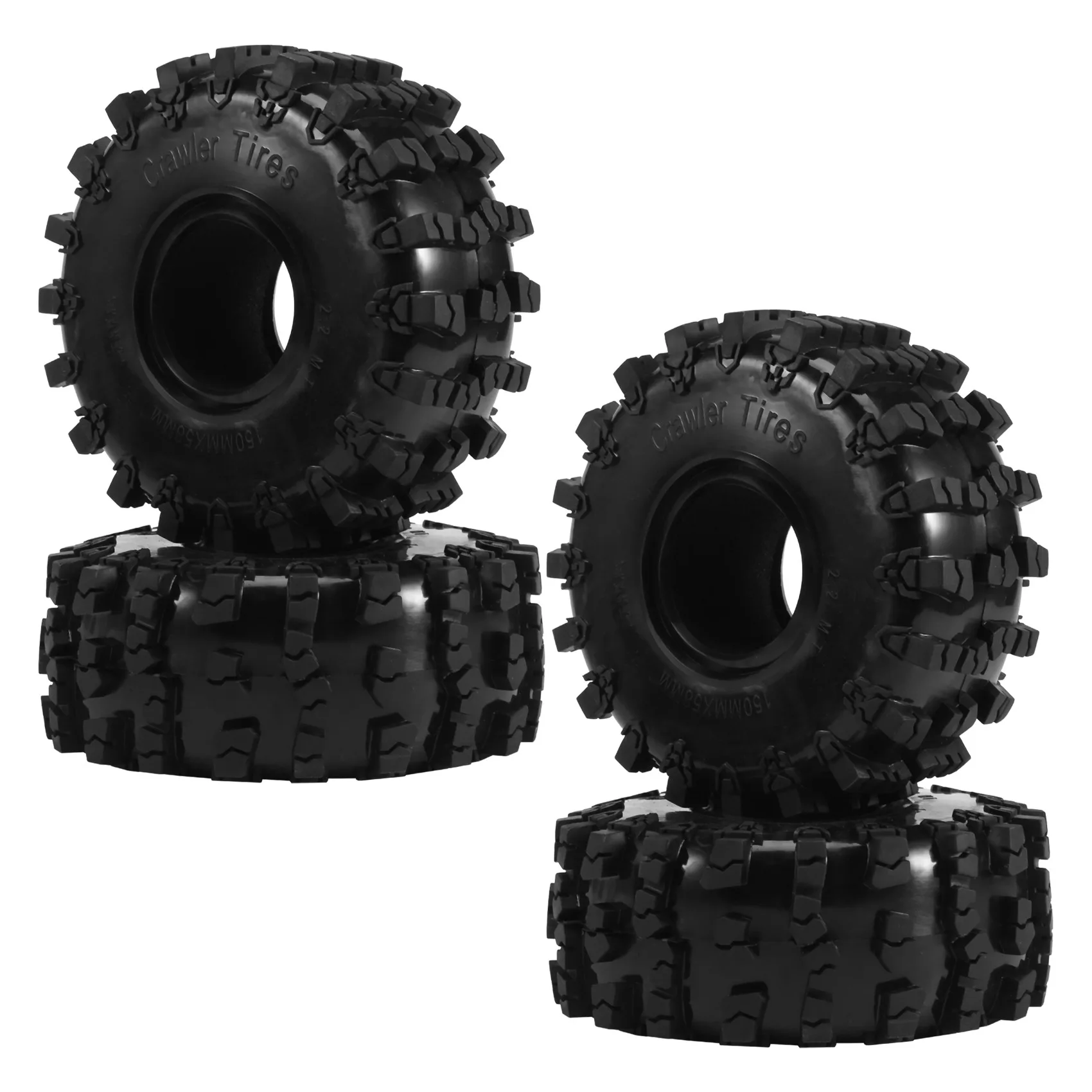 4PCS 150MM 2.2 de Caucho de Neumáticos Grandes de la Rueda los Neumáticos para 1/10 RC Crawler Coche Axial Wraith SCX10 Capra Traxxas TRX4 TRX6 D90 . ' - ' . 0