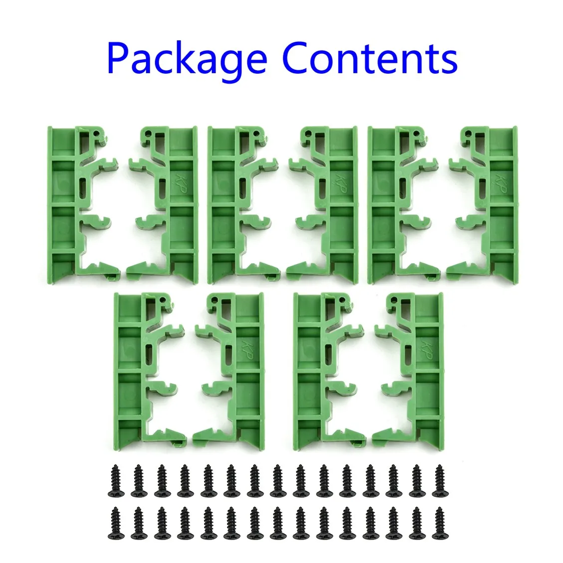 5 Conjuntos de PCB Soportes de Montaje Con Tornillos Para DRG-01 DIN Rail de 35 Adaptador de la Placa de Circuito del Soporte de Montaje soporte de Montaje . ' - ' . 1