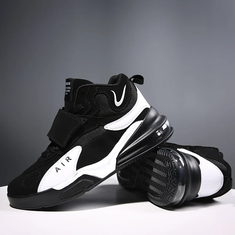 2023 Nuevos Hombres al aire libre Casual Zapatos de Deporte para hombre Alto Superior de la Cómoda Zapatilla de Baloncesto Transpirable Ejecución de la Zapatilla de deporte . ' - ' . 1