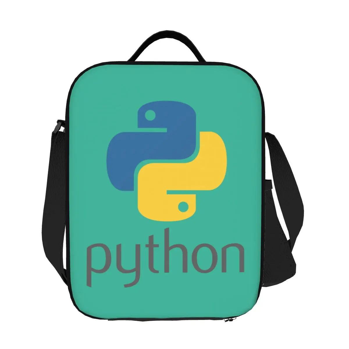 Programador Python Símbolo Aislado de la Bolsa de Almuerzo para el Trabajo de la Escuela Equipo Desarrollador de Programación Programador Enfriador Térmico de la Caja de Almuerzo . ' - ' . 3