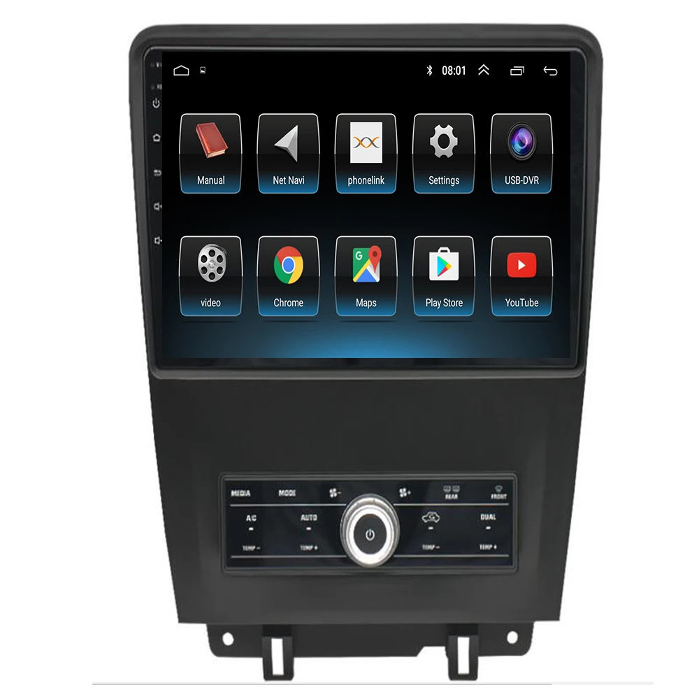 Radio de coche Para Ford Mustang 2010-2014 2Din Android Octa Core Estéreo del Coche DVD GPS de Navegación Reproductor de QLED Pantalla Carplay . ' - ' . 3
