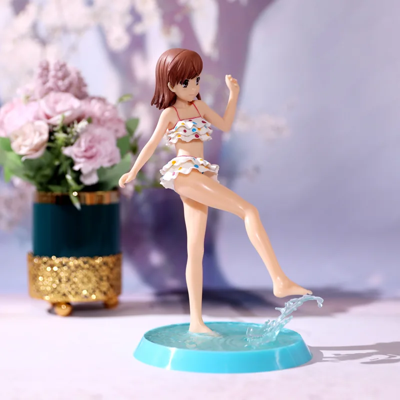 23cm Kawaii Misaka Mikoto Traje de baño de Anime figuras de Acción, Juguetes de PVC Lindo Cierta Mágico Índice Sexy Muñecas Decoración de la Habitación de Regalos para Niños . ' - ' . 3
