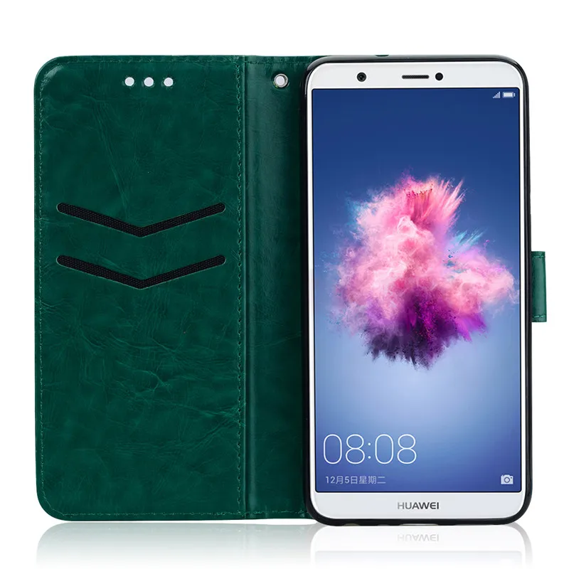 Huawei P Inteligentes 2018 Cuero Flip Caso de Teléfono De Huawei P Inteligentes 2018 Cubierta FIG-LX1 5.65 pulgadas Coque Caso Para Huawei P Smart Funda . ' - ' . 4