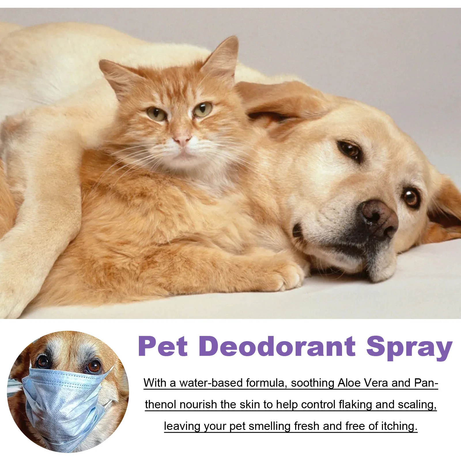 50ml Perro Desodorante Spray de Larga Duración Cachorros de Gatos como los Perros de mal olor Desodorante Perfume Spray Quitar el Olor Freshing Aire . ' - ' . 4