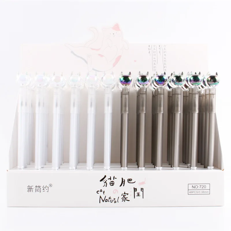 TULX kawaii plumas lindo de papelería, bolígrafos de gel de la escuela de niños de los suministros de los corrales de papeleria kawaii bolígrafo borrable . ' - ' . 4