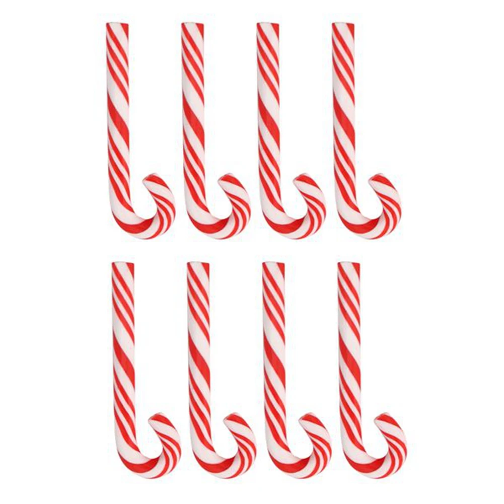 100Pcs Rojo y Blanco hecho a Mano de la Navidad del Bastón de Caramelo Comida en Miniatura casa de Muñecas, Decoración para el Hogar en la Arcilla del Bastón de Caramelo . ' - ' . 5
