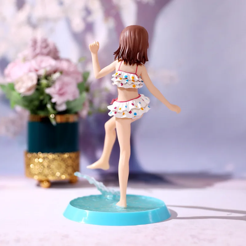23cm Kawaii Misaka Mikoto Traje de baño de Anime figuras de Acción, Juguetes de PVC Lindo Cierta Mágico Índice Sexy Muñecas Decoración de la Habitación de Regalos para Niños . ' - ' . 5