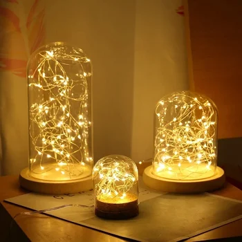 1-20M Led de Alambre de Cobre de Hadas Luces LED Cadena de Luces de Fiesta de la Boda de Interior de la Nochevieja de Navidad Decoración de Navidad Guirnalda de Luces