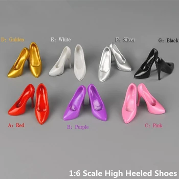 1:6 Escala de Moda de las Señoras Zapatos de Tacón Juguetes de modelos de Ajuste De 12