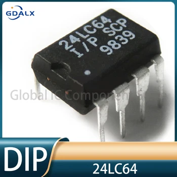10Pieces/Lote 24LC64 DIP8 DIP-8 DIP 8 Chipset
