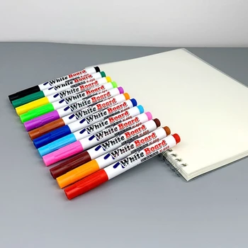 12PCS Líquido Tiza, Lápices de Colores Lápiz Marcador Borrable de colores Tiza Líquida Marcadores para el Niño Adulto Libro para Colorear de el Diario de QXNF