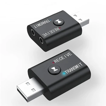 2 En 1 USB Inalámbrico Bluetooth-Compatible Adaptador de 5.0 Transmiter Receptor Para Equipo de TV Portátil del Altavoz de los Auriculares de alta fidelidad Mic