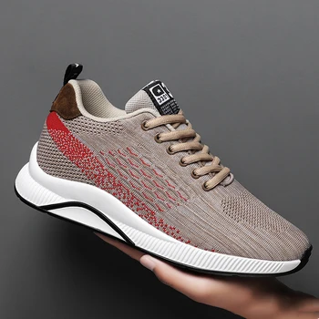 2023 nueva de los Hombres casual zapatos zapatillas de deporte de moda deportiva popular de la mosca de la malla tejida de caminar al aire libre de los deportes de vulcanizado zapatos de los hombres