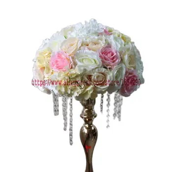 30cm Mixcolo Artificiales de la boda de la carretera de plomo de la flor o de la boda centro de mesa decoraciones con flores Arco de flores 10pcs/lot TONGFENG