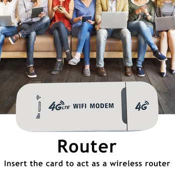 4G LTE Modem USB Dongle 150Mbps Desbloqueado WiFi Adaptador de Red Wireless Hotspot Router para ordenadores Portátiles, Cuadernos de UMPCs MEDIADOS de los Dispositivos
