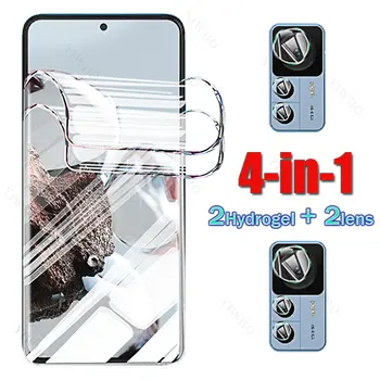 4in1 cobertura Completa de Hidrogel de Cine para Xiaomi 12ª 12ª Protector de Pantalla Cristal de la Cámara para Xiaomi 12 T 6.67