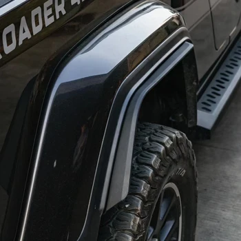 ABS Delantero Guardabarros Trasero de la Llamarada de la Ampliación de Recorte de Extensión de la Tira Para Jeep Gladiator JT 2020+ JT1012
