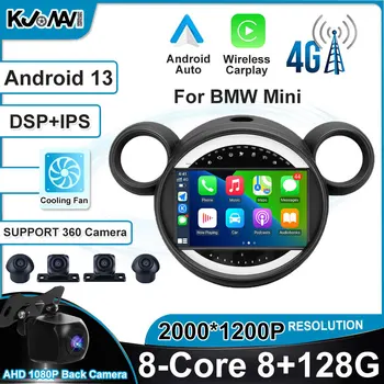 Android 13 DSP IPS de la Radio del Coche Auto Stereo Reproductor de WiFi de Navegación GPS Bluetooth Para BMW Mini 2010 - 2016