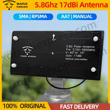Arce Antena Inalámbrica de 5.8 G 17dBi de Alta Ganancia AAT/Manual de SMA/RPSMA Para FPV Monitor HD VTX Auto Tracker SIYI HM30 Drone Quadcopter