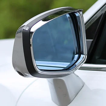 BJMYCYY 2PCS/SET ABS marco decorativo para el coche espejo retrovisor de la lluvia de las cejas, Para Geely Tugella 2019-22 FY11