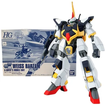 Bandai Genuino Modelo de Gundam Kit de Anime Figura HG 1/144 Weiss Barzam Colección de Gunpla Anime figuras de Acción, Juguetes para Niños