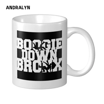 Boogie Down Bronx NYC Clásico Taza de 330 ml de 2023 Divertido de Cerámica Creativa Tazas de Café de Navidad Regalo de la Taza