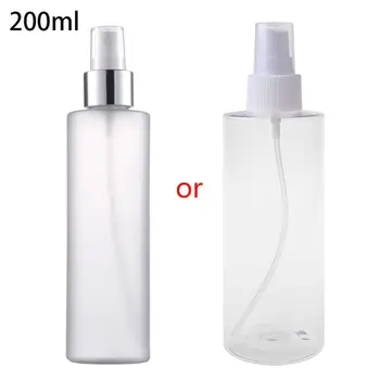Botella de Spray 100/200 ml Transparente Vacía de Niebla Fina de Plástico Rellenable de Contenedor de Líquidos