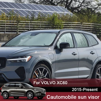 Coche Sombrillas UV Cubierta de Protección Para Volvo XC60 2015-2025 Cortina de la Ventana de la Visera del Parabrisas de la Cubierta Interna de Accesorios de Automóviles