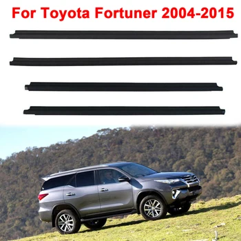 Coche de Lado de la Ventana de la Puerta Burlete Cristal de la Ventana de banda de Sellado Impermeable de la Presión del Tiempo de la Tira de Ajuste para el Toyota Fortuner 2004-2015
