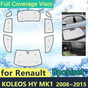 Cubierta completa Sombrillas Para Renault Koleos HY MK1 2008~2015 VW Auto Protección solar Parabrisas del Lado de la Ventana Visor de Shaby Accesorios