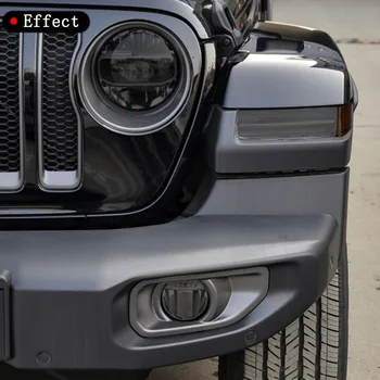 Faro de coche de seguridad Negro de la Película Protectora de la luz trasera de TPU de la película adhesiva de la etiqueta Engomada Accessore Para Jeep Wrangler Gladiador 2008-2022