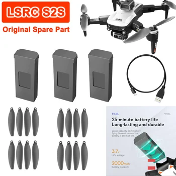 LS-S2S LSRC S2S Drone Original, Pieza de Recambio 3.7 V 2000mAh Batería / Cargador USB de la Línea / de la Hélice de la Hoja de Arce de Hoja de la Parte de Accesorios