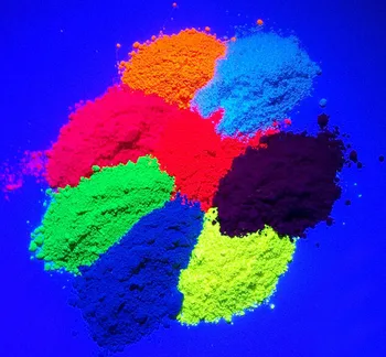 La belleza Brillante de Fluorescencia de Pigmento de Fósforo en Polvo 100 g/bolsa de Cosméticos en Polvo Fluorescente para la Pintura de esmalte de Uñas de Jabón