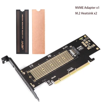 M2 NVMe 22110 SSD NGFF PCIE 4.0 X4 Adaptador M PCI Express 3.0 M. 2 NVME 22110 SSD M2 Convertidor Elevador con Disipador de calor de Cobre