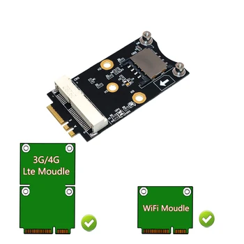 Mini PCI-E a M. 2(NGFF ) tecla a/E Adaptador de Ranura de la tarjeta SIM para WiFi/WLAN/LTE Módulo