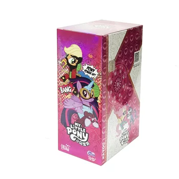 Original de dibujos animados pony colorido Personaje de la Tarjeta de Bronceado Anime Colección de juegos Flash Tarjeta de Juguetes de Mesa Caja de la Persiana