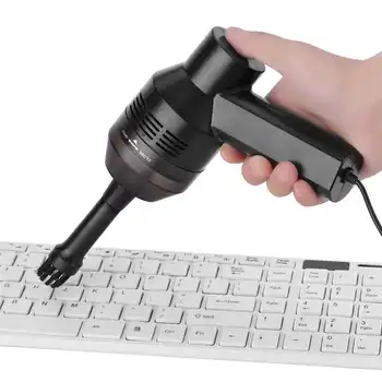Portátil Mini Handheld Teclado USB Aspiradora para el ordenador Portátil PC de Escritorio Negro