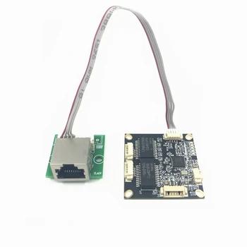Revertir la fuente de alimentación de 12V Mini PCBA de la Placa mini módulo de conmutador ethernet 10/100Mbps OEM/del ODM de Avance y retroceso de la fuente de alimentación de 12V
