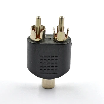 Uno de los puntos dos adaptador de audio de 3,5 MM adaptador de 3.5 mm macho y hembra padres a la AV lotus conector macho