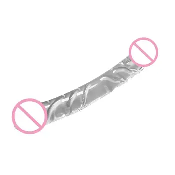 Vaso de cristal Consoladores Artificial Pene de Bolas Butt Plug Masajeador de Próstata 10CC