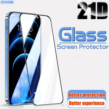Vidrio templado Para el iPhone 13 12 11 7 8 6 6s Plus Protector de Pantalla X XR XS SE 11 12 13 Max Pro Mini 11Pro 12Pro SE2020 Caso de la Película
