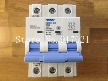 [ZOB] La carta NDB2-63 Nader genuino nuevo C63 mini disyuntor 3P63A interruptor del aire --5pcs/lot