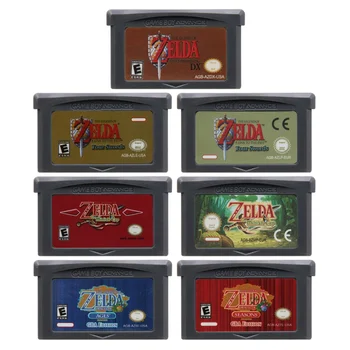 Zelda GBA Juego de Vídeo de 32 bits Cartucho de Juego de la Consola de la Tarjeta de Minish Cap Cuatro Espadas para GBA GBASP NDSL, estados UNIDOS de EUROS de la Versión