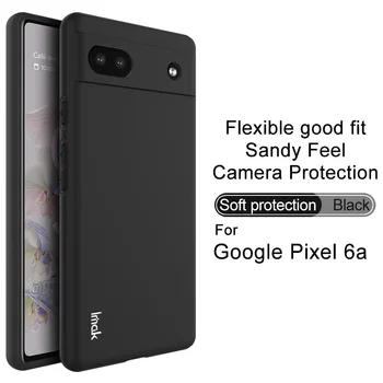 imak Para Google Pixel 6a Caso Suave de Silicona del Teléfono de TPU Cubierta Posterior de Coque Fundas Bolsa de Capa Caso De Google Pixel 6a