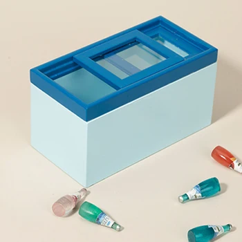1/12 Dollhouse Horizontal Refrigerador DIY Craft 1/12 Mini Congelador Vacío Modelo de la Colección de Casa de Muñecas, Accesorios para Niños de Infantil