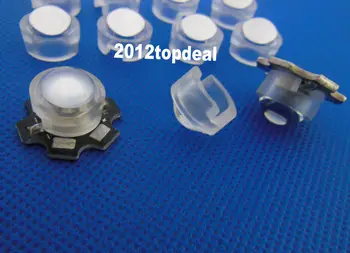 10pcs 13 mm *10 mm de la Lente Led Titular 45 60 90 Grados Para 1w 3w LED de Alta Potencia de Bolas Bombilla chip para el BRICOLAJE