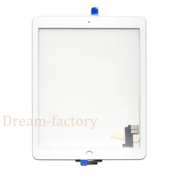 10pcs Para el iPad Air 2, la 2ª Generación de A1567 A1566 Digitalizador de Pantalla Táctil de Cristal de la Lente de la Tableta del Panel Blanco /Negro DHL